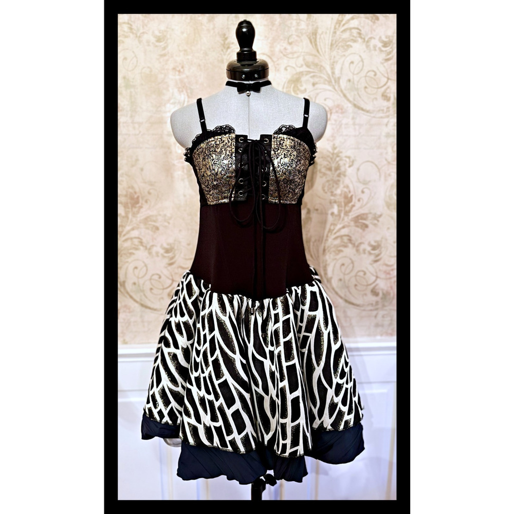 Qutie Frash Cami Corset Lace-up Dress J Fashion Goth Cyberpunk Visual Kei Japan